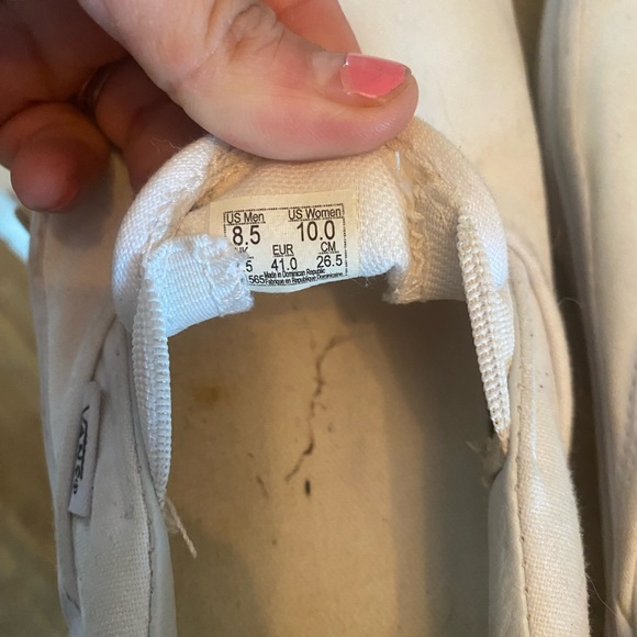 White slip on vans - Picture 2 of 5